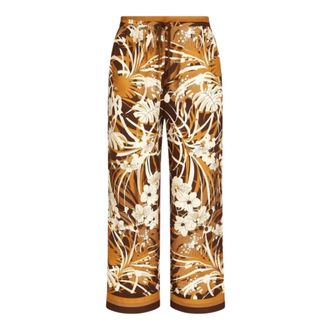 Max Mara Wide Trousers, female, Brown, Size: XL Brest Trousers