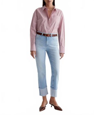 AG - Adriano Goldschmied Saige Crop Jean In 24 Years Sunkissed