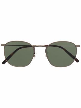 Oliver Peoples Occhiali da sole tondi - Marrone