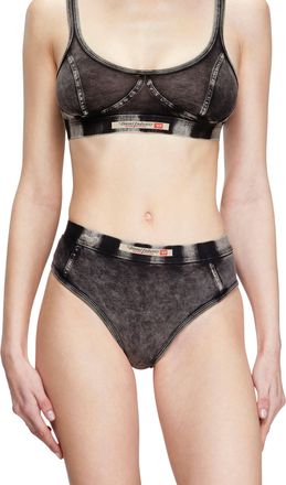 Diesel Hipster briefs in denim-effect jersey - Panties - Woman - Black
