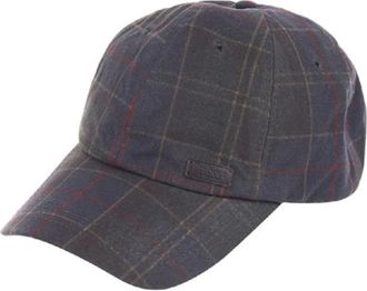 Barbour Waxed Cotton Tartan Visor Cap - unisex - Petten - Groen - ONE Size - Katoen - Accessoires
