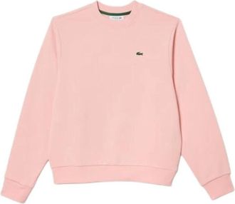 Lacoste Color Block Sweatshirt - Dames - Sweatshirts - Roze - M - Katoen - Hoodies & sweatvesten
