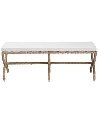 Baxton Studio Maliyah Japandi Seagrass Accent Bench