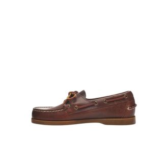 Sebago Docksides Portland Waxed - Heren - Bootschoenen - Bruin - 40 1/2 EU - Leer - Schoenen