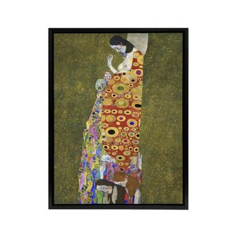 Artery8 Vision Hope II Pregnancy Life Death Framed Canvas Wall Art Print Klimt | Size: W24 x H32