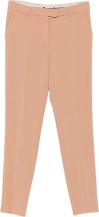 Max Mara Jerta Slim-fit Broeken - Dames - Slim Fit Broeken - Beige - L - Polyester - Broeken