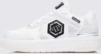 Philipp Plein Sneakers SK8R in pelle con strass applicati