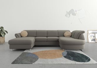 Sit&more Wohnlandschaft &raquo;Apulia U-Form&laquo; wahlweise Bettfunktion, Bettkasten und Kopf- und Armteilverstellung