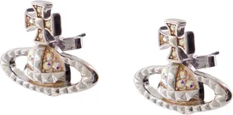 Vivienne Westwood Womens Mayfair Relief Earrings Metal Gold-Tone Jewelry-Watches