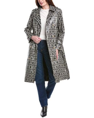 Karl Lagerfeld Karl Lagerfeld Double L Trench Coat