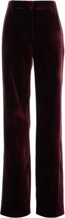 Versace Pantaloni in velluto di viscosa - - Trousers - Donna - Rosso - S