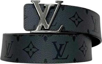 Louis Vuitton Pre-owned Monogram Eclipse Riem - Heren - Vintage Accessoires - Zwart - ONE Size - Vintage