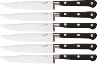 Richardson Sheffield set di 6 coltelli da bistecca con lame nere lisce - 658502-1 - richardson sheffield