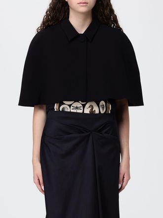 Max Mara Mantella corta in cady con chiusura a monopetto