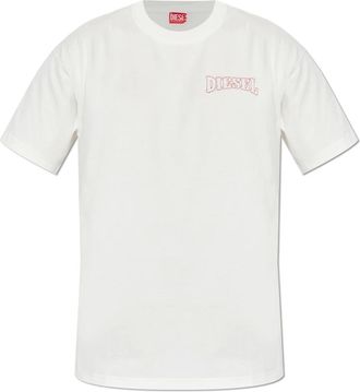 Diesel Tops, Heren, Wit, M, Katoen, T-Norm-V16 T-shirt