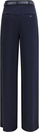 Max Mara Womens Blue Triacetate Dress Pants