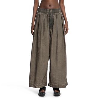 Uma Wang Poetic Pleated Cotton Trousers