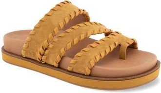 Gentle Souls Niles Whip Platform Slide Sandal in Wood at Nordstrom, Size 5.5