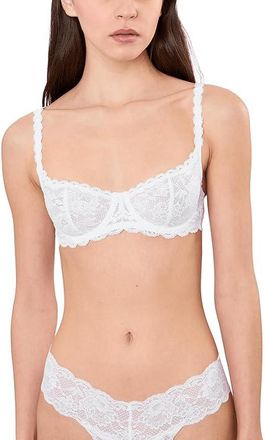Cosabella Never Say Never Balconette Bra Womens Bra White : 36DD, Elastane/Lace/Polyamide