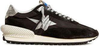Golden Goose star-print lace-up sneakers - men - Polyamide/Polyester/Calf Leather/Sheepskin/Polyurethane/Sheepskin/Rubber - 44 - Black