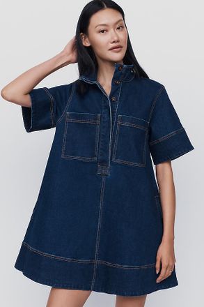 Maeve Jeannie Denim Mini Dress