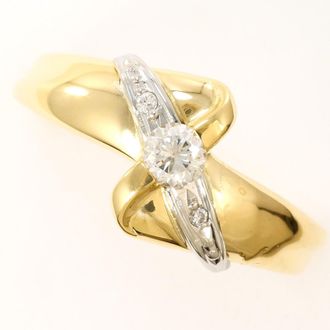 C&A Platinum Yellow Gold Yellow Gold (18K) Platinum 900 Band Ring (Pre-Owned)