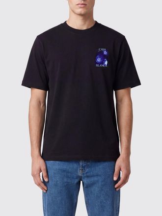 Casablanca T-shirt in cotone organico con stampa grafica e girocollo