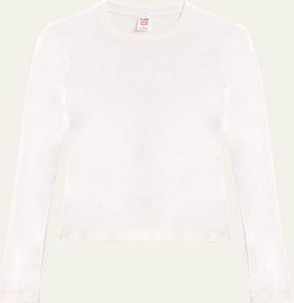 Re/Done Sheer Long-Sleeve Tee