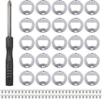 OEM Juego Completo De 25 Abridores De Botellas De Acero Inoxidable Para Cocina, Bar Y Restaurante: Ideal Para Proyectos De Bricolaje Y Fiestas