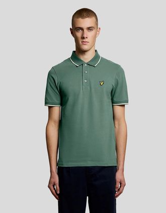 Lyle & Scott Lyle And Scott Mens Tipped Polo Shirt - Green - Size: 40