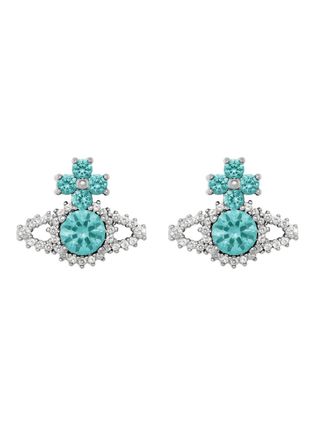 Vivienne Westwood Valentina Crystal-embellished orb Stud Earrings - Silver - One Size