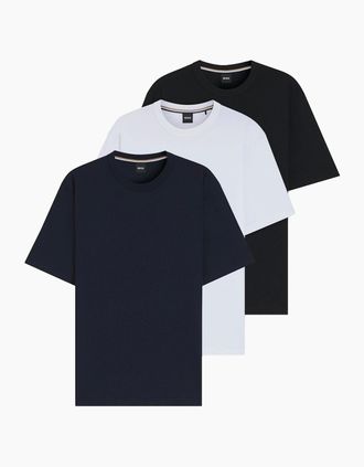 HUGO BOSS Mens 3 PACK H TAUT T SHIRTS - Black - Size: 44