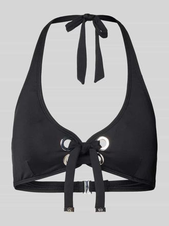 Michael Kors Neckholder mit Schn&uuml;rung Modell GROMMET in Black, Gr&ouml;&szlig;e XL