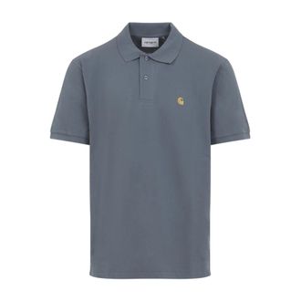 Carhartt Work in Progress Carhartt Wip, Polo Shirts, male, Blue, Size: M Chase Polo