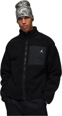 Nike Jordan Flight High-Pile Shearling Jacket - Heren - Sport - Zwart - Maat: M Nylon