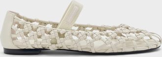 Charles & Keith Woven Mary Jane Flats