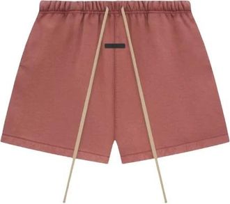 Fear of God Heavy Fleece Soccer Short - Heren - Korte Broeken - Rood - S - Katoen - Korte Broeken
