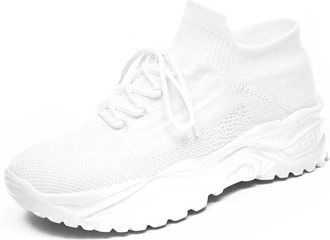 Generic Womens Slip On Trainers Ladies Breathable Sneakers with Memory Foam Platform Classic Casual Dad Shoes Streetwear Sparkly Wide Fit for Spring Summer, H