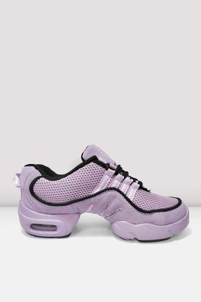 Bloch BLOCH Ladies Boost Mesh Split Sole Dance Sneakers, Lilac Mesh Suede
