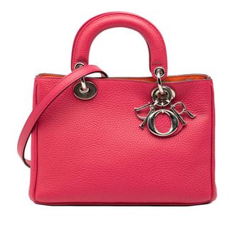 Dior Pre-owned Dior Mini Leather Diorissimo Satchel 17-BO-1114