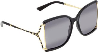 Gucci Smoke Gradient Butterfly Ladies Sunglasses GG0592S 002 60
