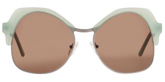 Andy Wolf One Heart E Womens Sunglasses Green Size 58