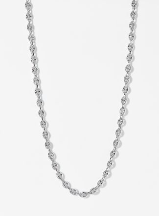 Tateossian Coffee bean links sterling silver bracelet