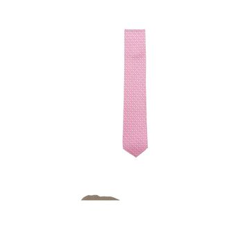 Ferragamo Ties, male, Pink, Size: ONE SIZE Gancini Print Silk Tie