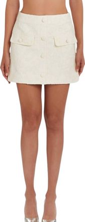 Amanda Uprichard Bello Miniskirt In Muslin