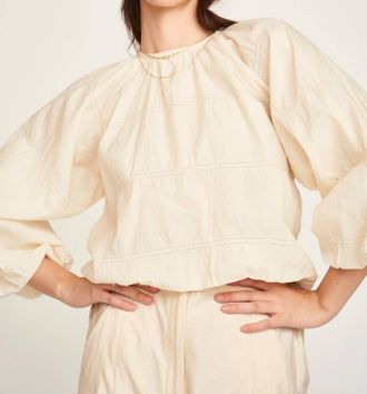 Mirth Andaman Long Sleeve Top In Alabaster