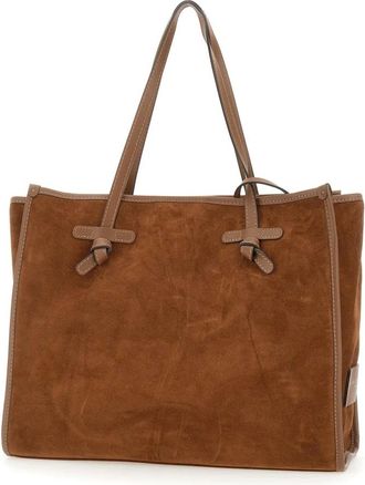 Gianni Chiarini Marcella Shopping Bag - Dames - Shoppers - Bruin - ONE Size - Leer - Tassen