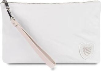 Blauer Flow Clutch Handtas Synthetische Stof IJs - Dames - Clutches - Wit - ONE Size - Polyester - Tassen