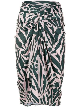 Lygia & Nanny Gonna Orixá in stile pareo - Verde