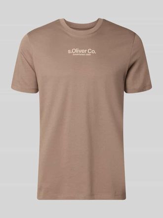 s.Oliver Red Label Regular Fit T-Shirt aus reiner Baumwolle in Taupe, Gr&ouml;&szlig;e XXXL